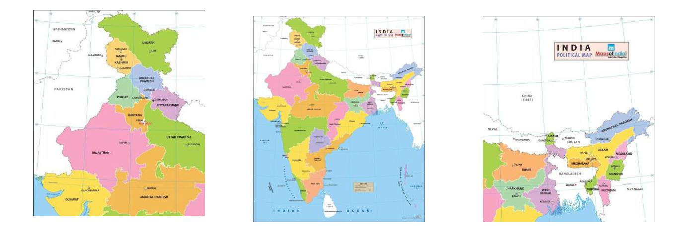 POLITICAL MAP OF INDIA